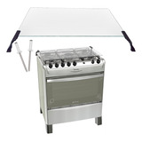 Tampa Móvel Vidro Para Fogão Atlas Fastcook Inox14 5 Bocas