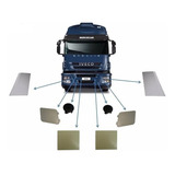 Tampa Para choque E Farol Compativel P Iveco Stralis Kit 8pç