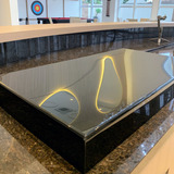 Tampa Para Cooktop Acrilico Preto 4 Bocas Cozinha Decoração