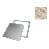 Tampa Para Esgoto Gordura Inspeção 30x30 Aluminio Invisível