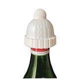 Tampa Para Garrafa De Silicone Macio Universal Formato De Gorro - Para Garrafas De Vidro Cor- Branco