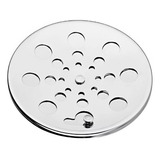 Tampa Ralo Grelha Redonda 10x10 Com Fecho Rotativo Abre E Fecha Em Aço Inox