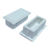 Tampa Retangular 12x25mm Para Tubo Alumínio 500 Unidades