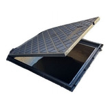 Tampa Tampao Esgoto Telefone Luz Articulada 60x60 Pvc
