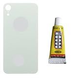 Tampa Traseira De Vidro Para IPhone Xr Branco Cola 3ml
