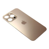 Tampa Traseira Fundo De Vidro Para iPhone 13 Pro Dourado 