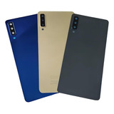 Tampa Traseira Fundo Vidro Para Galaxy A7 2018 A750 C/ Lente