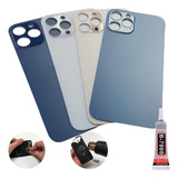 Tampa Traseira Fundo Vidro Para iPhone 12 Pro Max Furo Maior