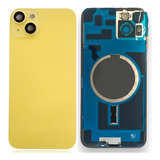 Tampa Traseira iPhone 14 Plus C imã Magsafe Amarelo