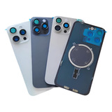 Tampa Traseira Vidro Para iPhone 15 Pro Max C Lente Magsafe