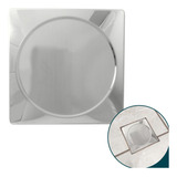 Tampão De Caixa Sifonada Aço Inox 15x15 Tampa Ralo Grelha 15cm