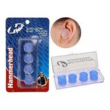Tampão Protetor De Ouvido Auricular 4 Pc Silicone Hammerhead Cor Azul