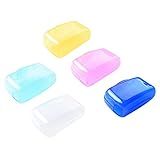 Tampas De Armazenamento De Escova De Dentes-Tampas De Escova De Dentes- Capas De Proteção Para Cabeça De Escova De Dentes De 5 Peças- Suporte De Cabeça De Escova De Dentes Elétrica- Armazenamento Para