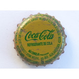 Tampinha Antiga Coca cola Amarela E Verde S