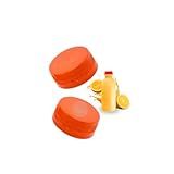 Tampinha Para Garrafa Pet 38mm Laranja Com 50 Und