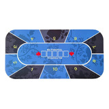 Tampo Da Mesa De Poker Sentiu Rolo Portátil Up Jogo