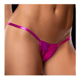 Tanga Metalizada Rosa Calcinha