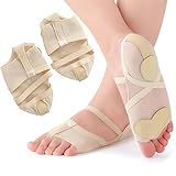 Tangas Para Pés De Dança Sapatilha De Balé Antiderrapante Com Ponta De Dança Protetor De Meias De Ponta Almofadas Profissionais De Dedo Do Pé Com Pega Sapatos Líricos Femininos Alívio Da Dor No