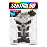 Tankpad Honda Transalp The Punisher Preto Justiceiro Proteto