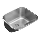 Tanque Aço Inox Monobloco 50x45cm Atikum Prata Escovado Pingoo casa