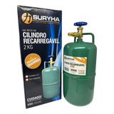 Tanque Cilindro Recolhedor E Transporte 2kg Suryha