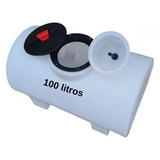 Tanque De 100 Litros Agrícola Horizontal Tampa E Filtro 