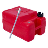 Tanque De 30 Litros Pescador Engate Rápido P Motor De Popa