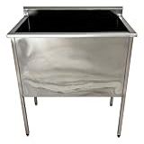 Tanque De Aço Inox Industrial 100x50x50cm Multiuso