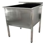 Tanque De Aço Inox Industrial 60x60x90cm Para Bar E Cozinha