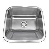 Tanque De Aço Inoxidável Para Lavanderia 55x45 Cm Com Válvula Prateado Millano Metais