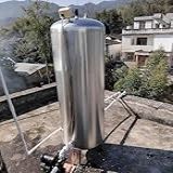 Tanque De Pressão Bomba De Poço De água 80gal 60gal 50gal 40gal 25gal 15gal Tanques Verticais De Armazenamento De água Aço Inoxidável Pressurizado Com Válvula De Liberação De Ar E Kit De Montagem