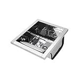 Tanque De Sobrepor Docol Reto 44x51 017048CH Inox Alto Brilho