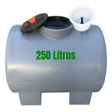 Tanque Horizontal 250 Litros Em Polietileno Uv Reservatório