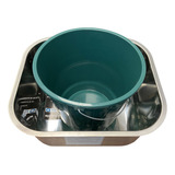 Tanque Inox Br Cubas 40x34 30 Litros C válvula Aço Inox 304