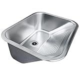 Tanque Inox Lavanderia 55x45 Com Válvula