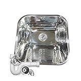 Tanque Inox Polido 40x40x21cm C Válvula