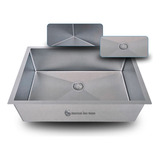 Tanque Lava Louças De Inox De 60x40x20 Com Válvula Inclusa