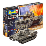 Tanque Leopard 1 - 1/35 - Kit Revell 03240 260 Peças 27,3 Cm
