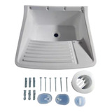 Tanque Plástico 15 Litros Branco Com Kit Válvula Para Lavar