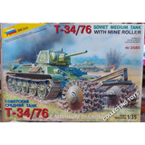 Tanque Soviético T 34 76 roller Zvezda 1 35 3580 