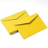 Tanshuqin Pacote Com 50 Envelopes Amarelos 12 X 17 Cm, Envelopes De Convite A7 Para Personalizar Cartões De Presente, Casamento, Chá De Bebê, Correspondência, Festa De Aniversário