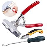 Tanstic Conjunto De 3 Peças De Alicate De Lona Resistente Removedor De Grampos E Extrator De Aderência Ferramenta Profissional De Alicates Esticadores Com Alça De Retorno De Mola Para Esticar A
