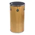 Tantan 70x14   Luen Em Madeira 6 Afin  Com Pele Korino Preta