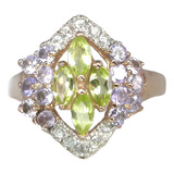 Tanzanita peridoto topazio