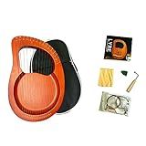 TAOSKNE Harpa De Lira 16 Cordas De Metal Feitas De Mogno Com Mochila Cordas De Substituição Chave De Afinação Manual De Instruções Palhetas E Pano Instrumento De Cura Para Recreação Meditativa