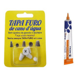 Tapa Furo Para Cano D água 05 Un Adesivo Plástico 17g