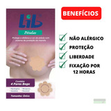Tapa Mamilo Protetor De Seios Lib Pétalas 4 Pares Bege