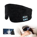 Tapa Olho Máscara Para Dormir Bluetooth Com Fone De Ouvido Bluetooth Sem Fio Macio Os Olhos Máscara De Olhos Confortável -Preto-
