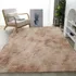 Tapete 2 00x1 50 Casa Laura Enxovais Shaggy Felpudo Para Quarto Sala Luxo Bege Mesclado
