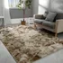 Tapete 2 00x1 50 Peludo Felpudo Sala E Quarto Cores Cor Bege mesclado Desenho Do Tecido Pelo Alto Casa Laura Enxovais Tapete Médio Para Sala